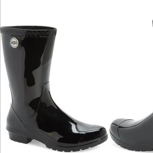 Black Ugh Rain Boots